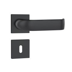 Fechadura 813/39 Roseta Quadrada 1 Interna Preto Fosco