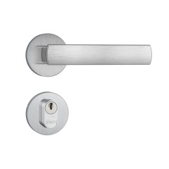 Fechadura 803/35 Roseta Redonda Gorje Externa Inox Escovado