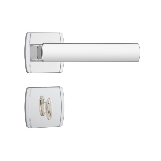 Fechadura 823/35 Roseta Quadrada WC Inox