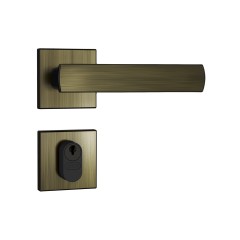 Fechadura 803/35 Roseta Quadrada 1 Gorje Externa Antique E-Coat