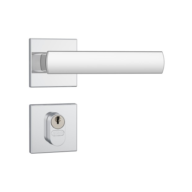 Fechadura 803/35 Roseta Quadrada 1 Gorje Externa Inox