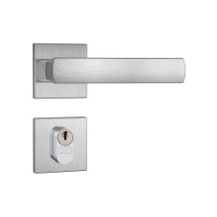 Fechadura 803/35 Roseta Quadrada 1 Gorje Externa Inox Escovado