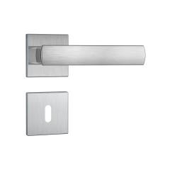 Fechadura 813/35 Roseta Quadrada 1 Interna Inox Escovado