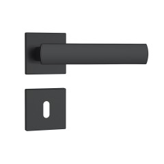 Fechadura 813/35 Roseta Quadrada 1 Interna Preto Fosco