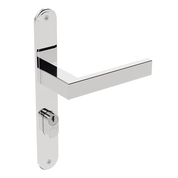 Fechadura ix290 Broca 20mm Espelho Inox Polido Externa