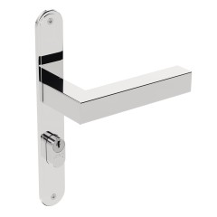 Fechadura ix420 Broca 20mm Espelho Inox Polido Externa