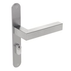 Fechadura ix420 Broca 20mm Espelho Inox Escovado Externa