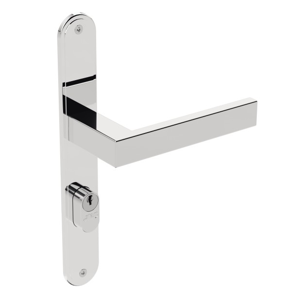 Fechadura ix290 Broca 26,5mm Espelho Inox Polido Externa
