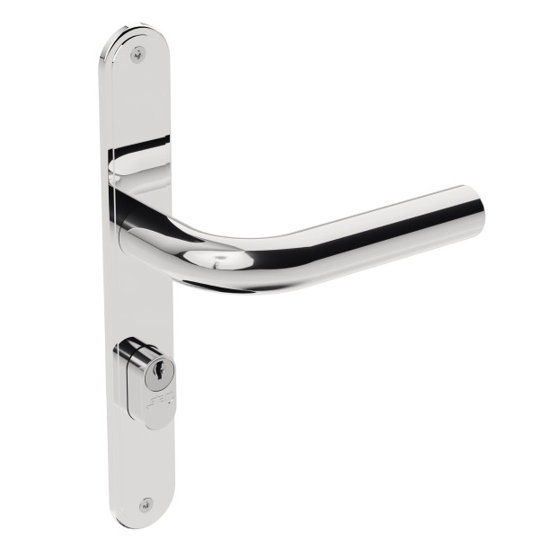 Fechadura ix310 Broca 26,5mm Espelho Inox Polido Externa