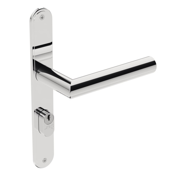 Fechadura ix410 Broca 26,5mm Espelho Inox Polido Externa