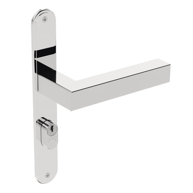 Fechadura ix420 Broca 26,5mm Espelho Inox Polido Externa