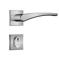 Fechadura Classic 55 3500 Roseta Quadrada Externa Cromo Escovado