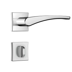 Fechadura Classic 55 3500 Roseta Quadrada Banheiro Cromado