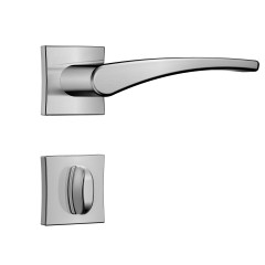 Fechadura Classic 55 3500 Roseta Quadrada Banheiro Cromo Escovado