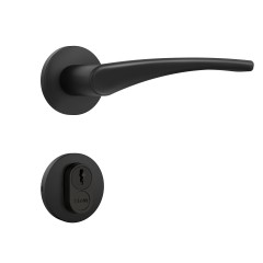 Fechadura Classic 55 3500 Roseta Redonda Externa Black