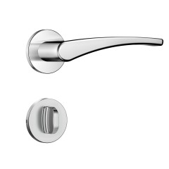 Fechadura Classic 55 3500 Roseta Redonda Banheiro Inox