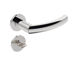 Fechadura 823/IX40 Roseta Redonda Banheiro Inox