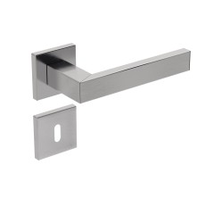 Fechadura 813/IX60 Roseta Quadrada 1 Interna Inox Escovado