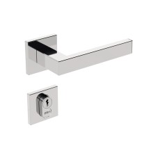 Fechadura 1601/IX60 Roseta Quadrada 2 Externa Inox