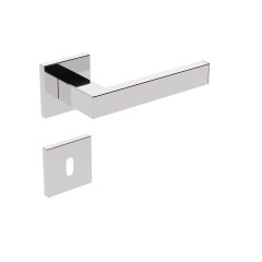 Fechadura 1610/IX60 Roseta Quadrada 2 Interna Inox