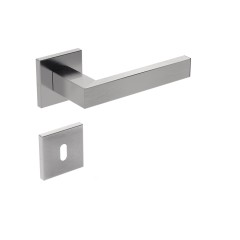 Fechadura 1610/IX60 Roseta Quadrada 2 Interna Inox Escovado