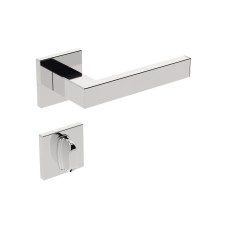Fechadura 1620/IX60 Roseta Quadrada 2 Banheiro Inox