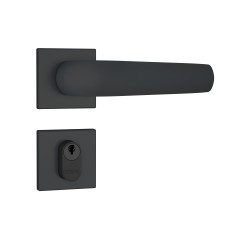 Fechadura 803/09 Roseta Quadrada 1 Preto Fosco
