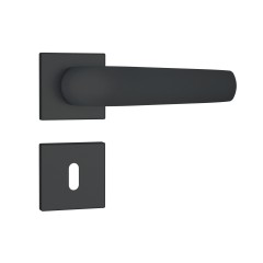 Fechadura 813/09 Roseta Quadrada 1 Preto Fosco