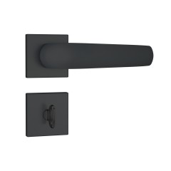 Fechadura 823/09 Roseta Quadrada 1 Preto Fosco