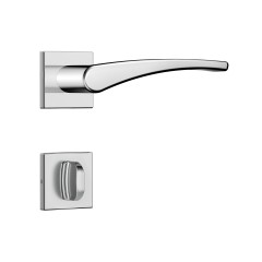 Fechadura Classic 40 3500 Roseta Quadrada Banheiro Inox