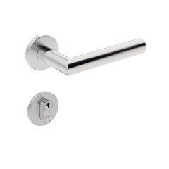 Fechadura 803/IX410 Roseta Redonda Externa Inox Escovado