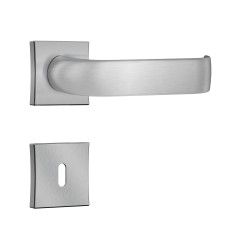 Fechadura 1610/39 T/Red Roseta Quadrada Cromo Escovado