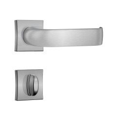 Fechadura 1620/39 T/Red Roseta Quadrada Cromo Escovado