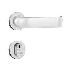 Fechadura 1601/39 T/Red Roseta Redonda Inox