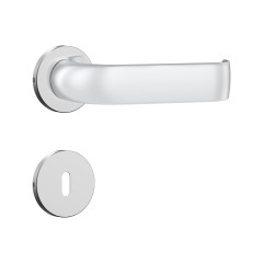 Fechadura 1610/39 T/Red Roseta Redonda Inox