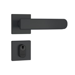 Fechadura 803/41 Roseta Quadrada 1 Preto Fosco G