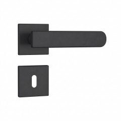 Fechadura 813/41 Roseta Quadrada 1 Preto Fosco