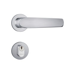 Fechadura 1601/09 T/Red Roseta Redonda Inox Escovado