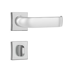 Fechadura Classic 40 3900 Roseta Quadrada Banheiro Inox