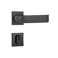 Fechadura Classic 55mm 3900 Roseta Quadrada Externa Black