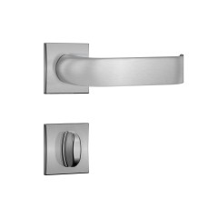 Fechadura Classic 3900 55mm Roseta Quadrada Banheiro Cromo Escovado
