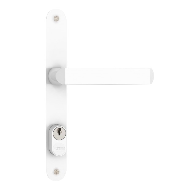 Fechadura 401/07 Gorje Espelho Inox Acabamento Branco