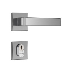 Fechadura Classic 40 3800 Roseta Quadrada Externa Inox Escovado