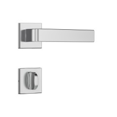Fechadura Classic 40 3800 Roseta Quadrada Banheiro Inox