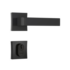 Fechadura Classic 55 3800 Roseta Quadrada Externa Black