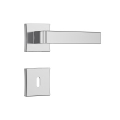 Fechadura Classic 3800 55mm Roseta Quadrada Interna Cromado