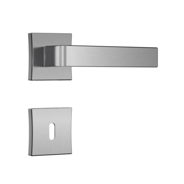 Fechadura Classic 55 3800 Roseta Quadrada Interna Cromo Escovado