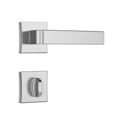 Fechadura Classic 55 3800 Roseta Quadrada Banheiro Cromado