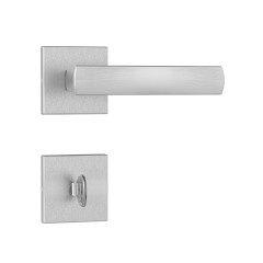Fechadura 1620/35 Roseta Quadrada 2 Inox Escovado