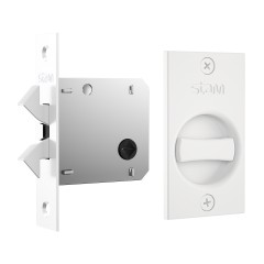 Fechadura 1006S WC Espelho Retangular Branco
